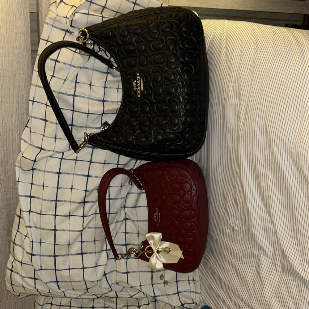 Coach Shoulder Bags in Signature Leather